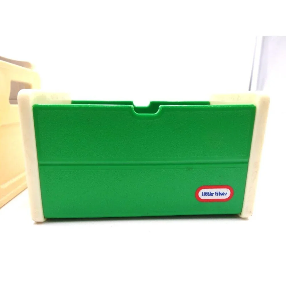 Little Tikes Dollhouse Toy Box Green White 4